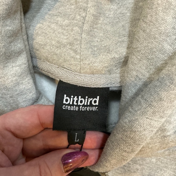 Bitbird Create Forever Rainbow Logo Hoodie in Heather Gray Size L SOLD OUT - Picture 6 of 9